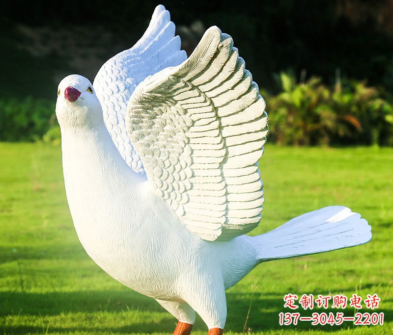 合肥写真雕塑和平鸽