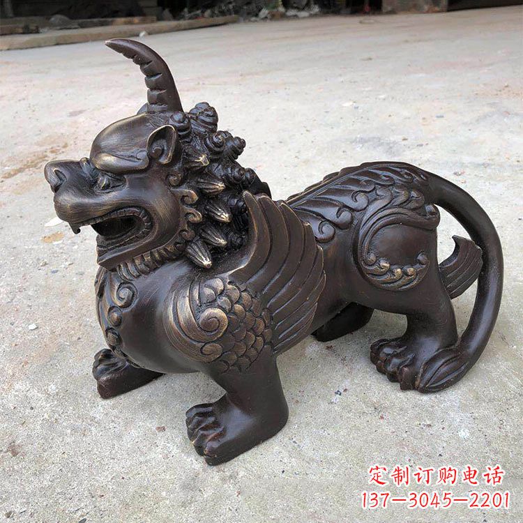 合肥獬豸纯铜铸造雕塑