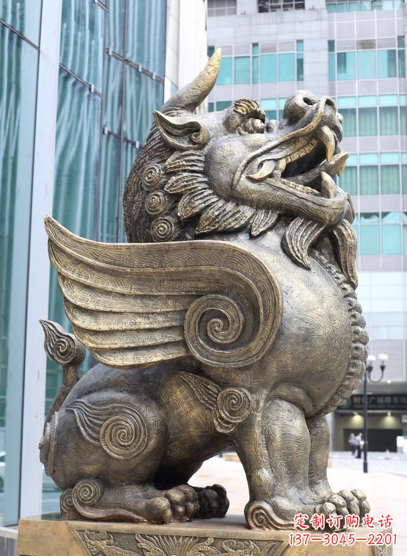 合肥獬豸古代神兽铜雕