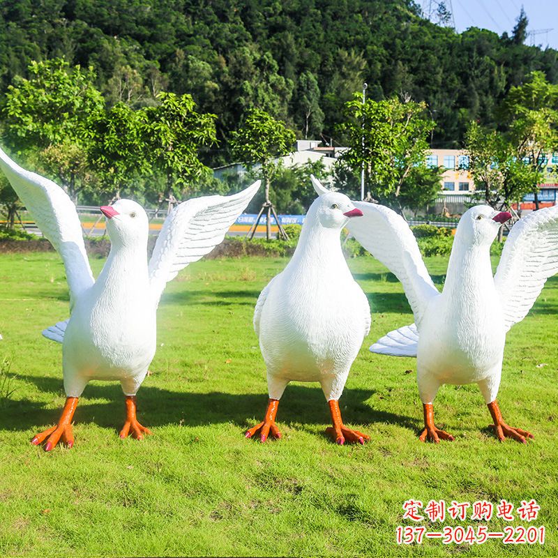 合肥信阳师院和平鸽雕塑