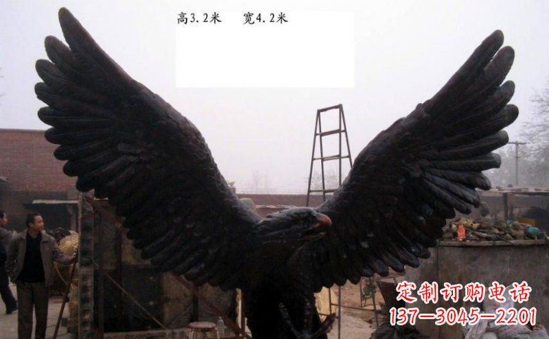 合肥雄鹰展翅老鹰铜雕