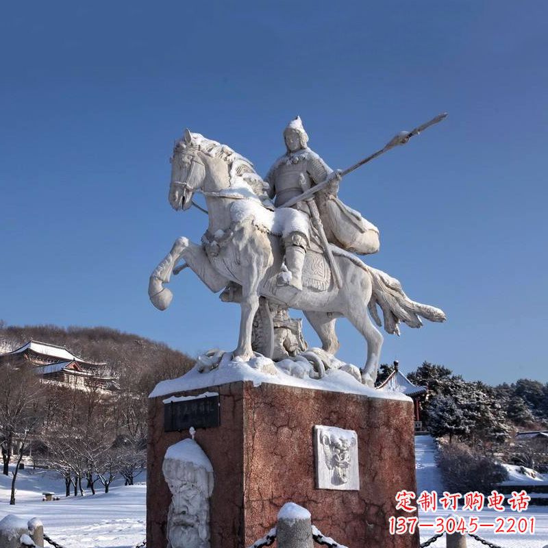 合肥薛仁贵骑马雕像-中国历史名人唐朝名将景区景观雕塑