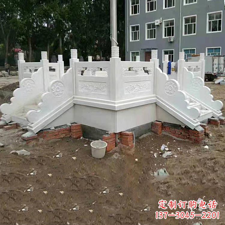 合肥学校汉白玉升旗台石雕
