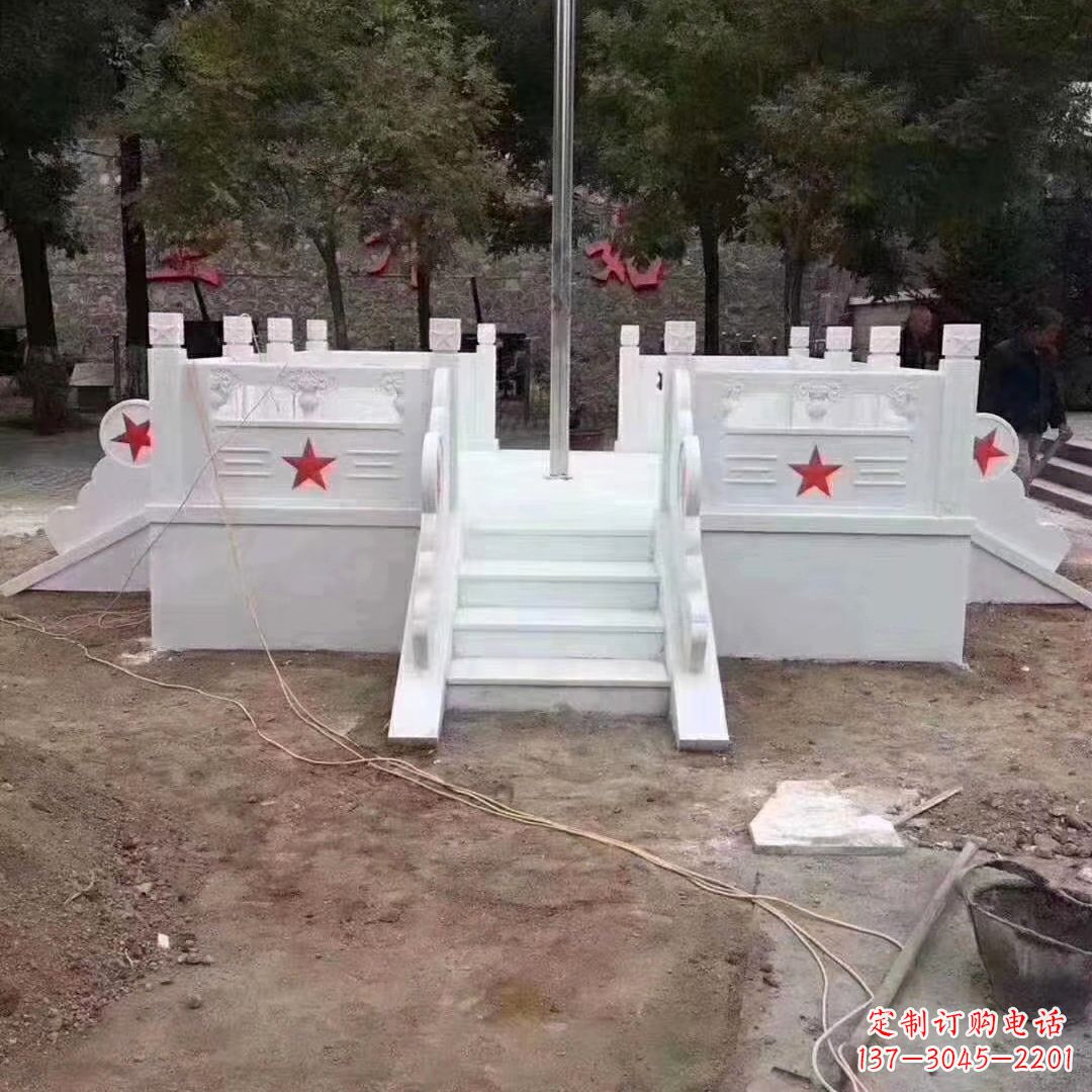 合肥学校校园升国旗台