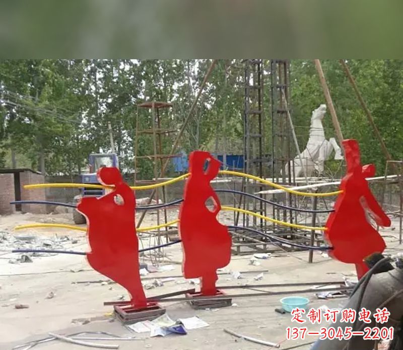 合肥音符剪纸雕塑不锈钢