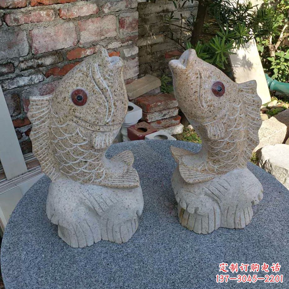 合肥鱼石雕喷泉