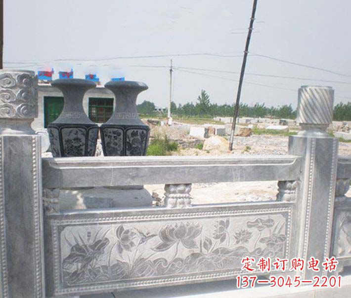 合肥园林仿古石栏板景观石雕 (3)
