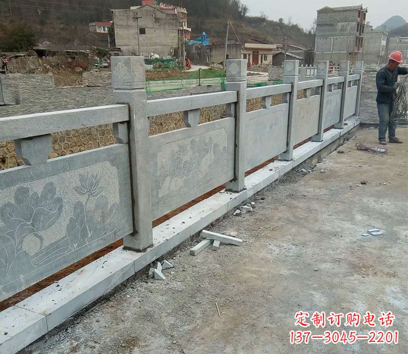 合肥园林仿古石栏板景观石雕 (5)
