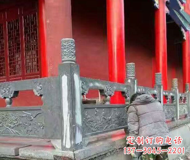 合肥园林仿古石栏板景观石雕 (9)