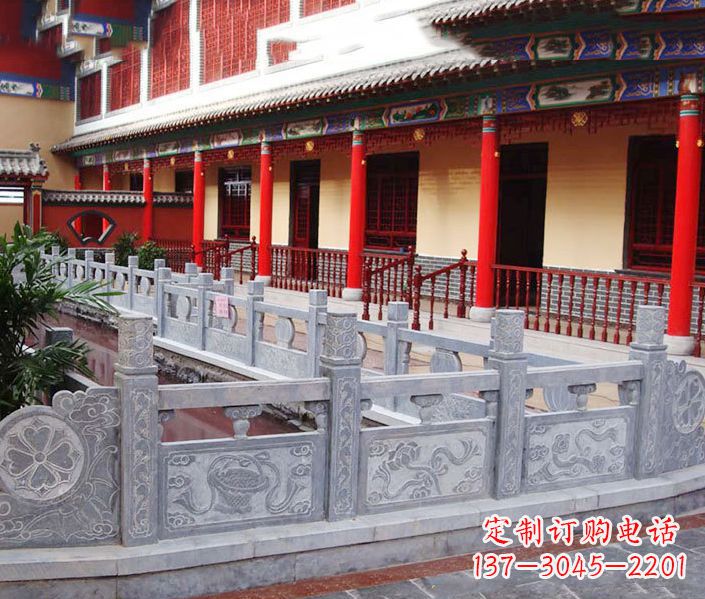 合肥园林仿古石栏板景观石雕 (12)