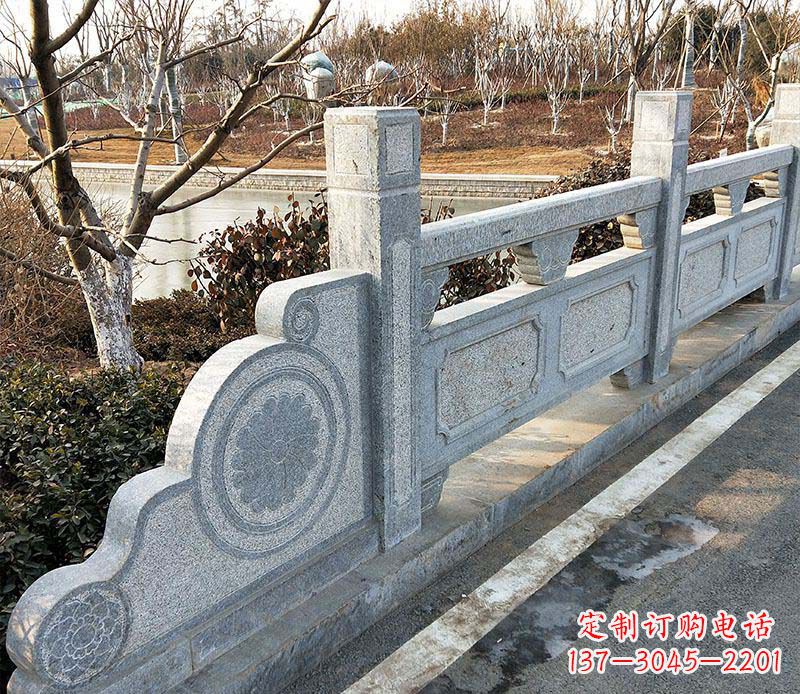 合肥园林仿古石栏板景观石雕_1