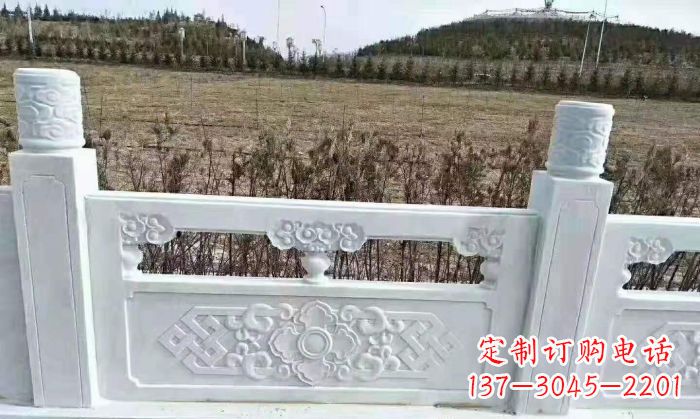 合肥园林汉白玉石浮雕栏板 (4)