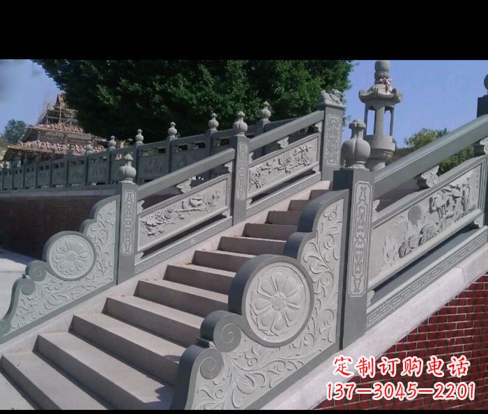 合肥园林景观大理石栏板雕塑 (4)