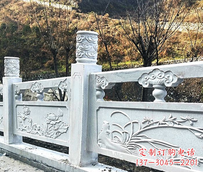 合肥园林景观大理石栏板石雕 (7)
