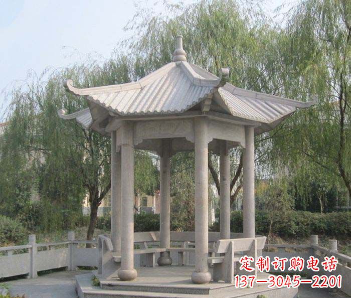 合肥园林景观大理石凉亭石雕