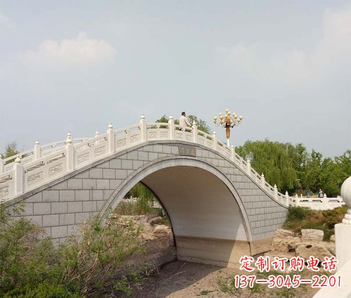 合肥园林景观大理石桥栏板石雕 (6)