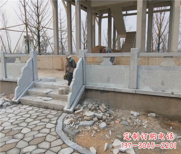 合肥园林景观大理石桥栏板石雕_2 (2)