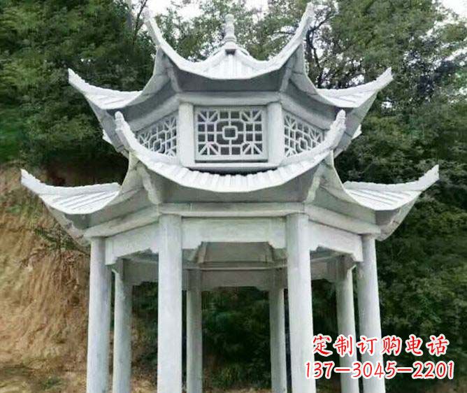 合肥园林景观多层凉亭石雕