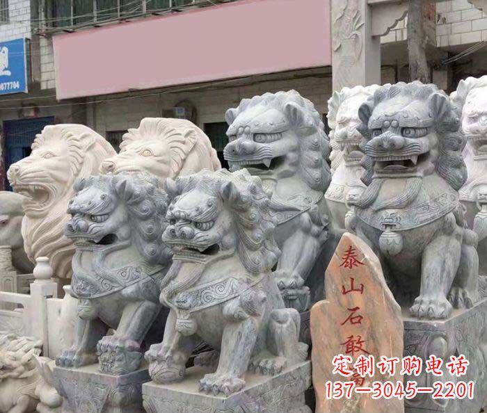 合肥园林景观仿古狮子石雕