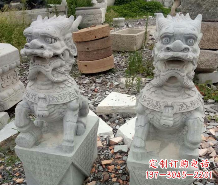合肥园林景观仿古麒麟石雕