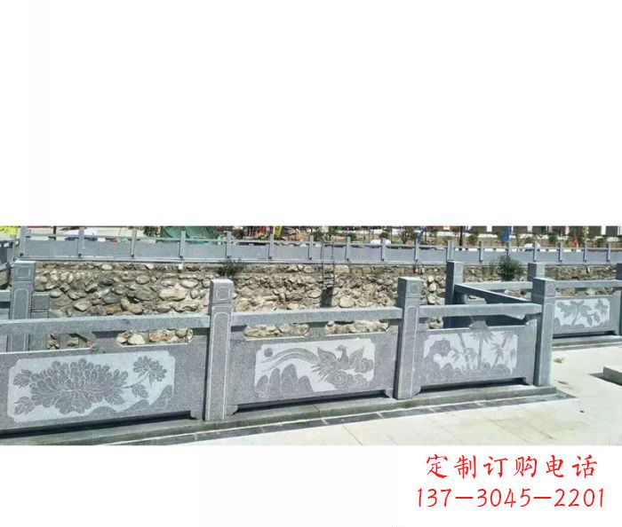 合肥园林景观仿古石雕栏板 (5)
