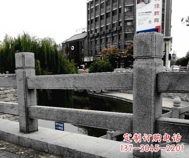 合肥园林景观仿古石雕栏板 (9)