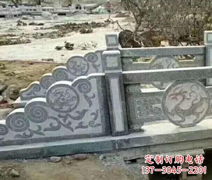 合肥园林景观仿古石雕栏板 (10)