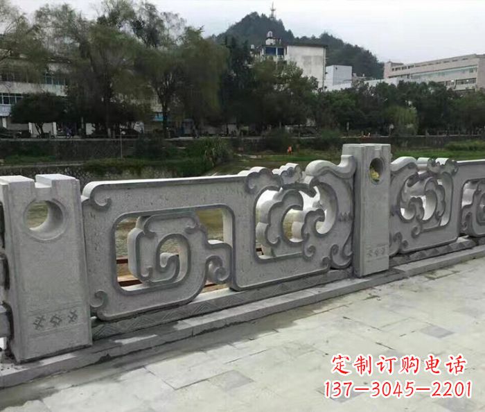 合肥园林景观仿古石雕栏板_1
