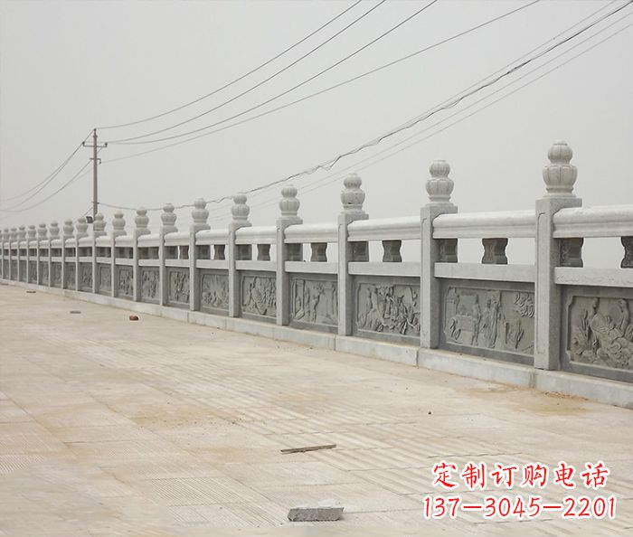 合肥园林景观仿古石雕栏板_2