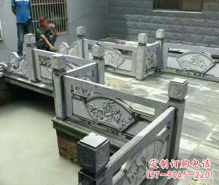 合肥园林景观仿古石浮雕栏板 (4)