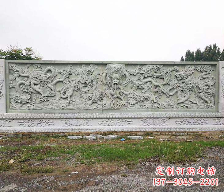 合肥园林九龙壁景观石雕