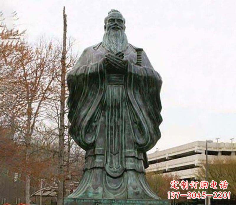 合肥园林老子人物铜雕