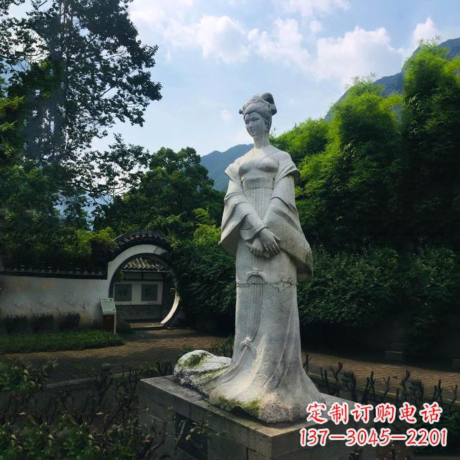 合肥园林历史名人塑像王昭君汉白玉雕塑