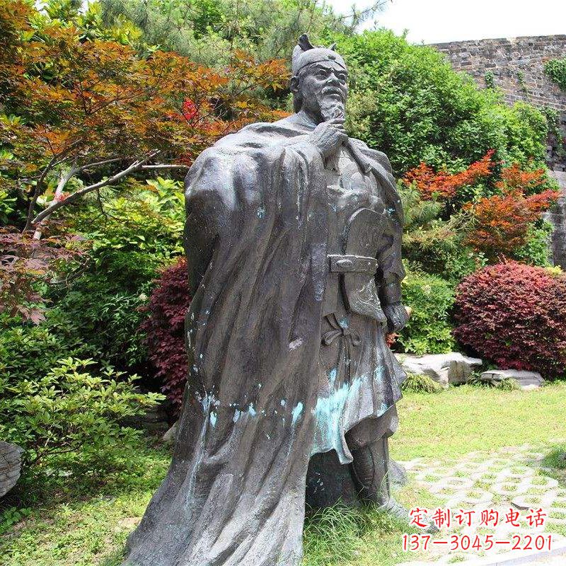合肥园林历史人物明太祖朱元璋雕塑