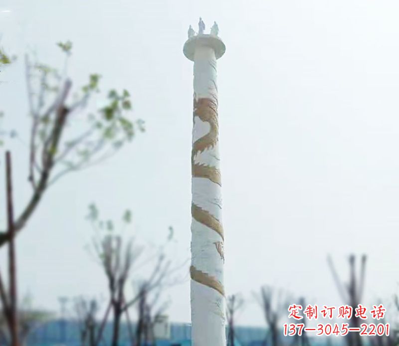 合肥园林龙柱景观不锈钢