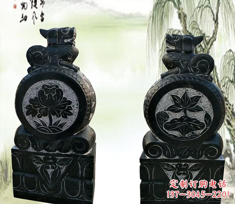 合肥园林貔貅门墩石雕