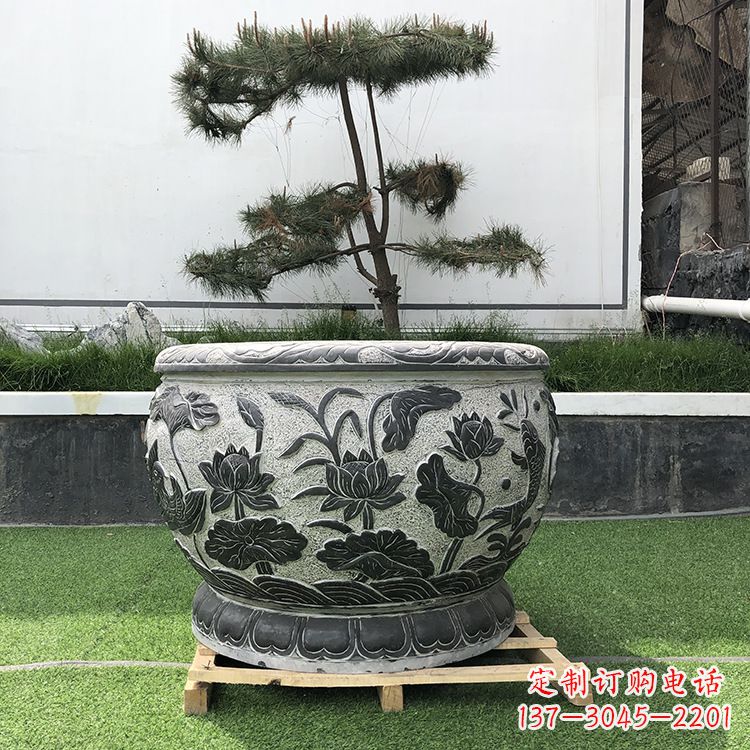 合肥园林石雕水缸