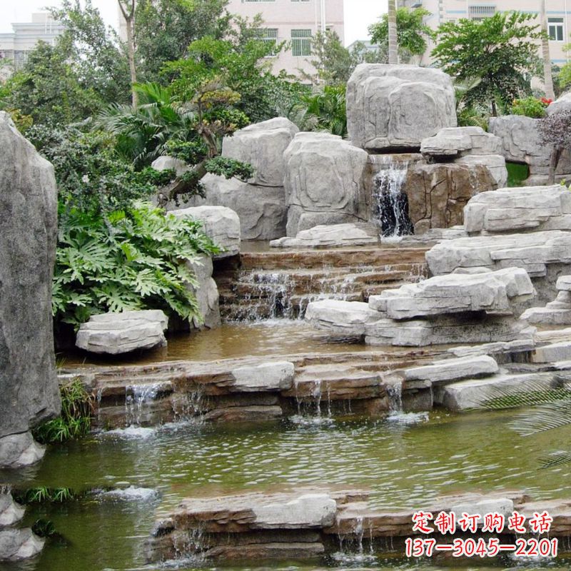合肥园林石头假山流水
