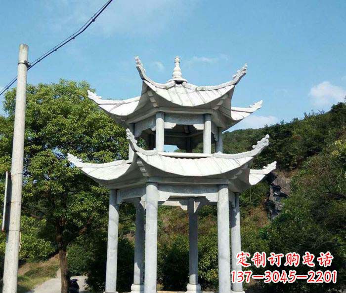 合肥园林双层凉亭石雕