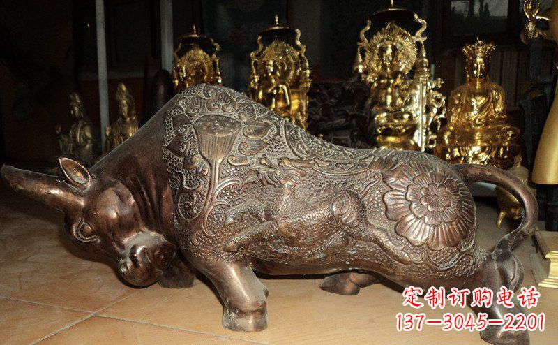 合肥园林拓荒牛景观铜雕