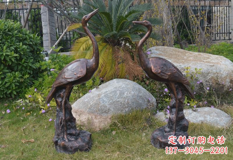 合肥站立仙鹤雕塑 (2)