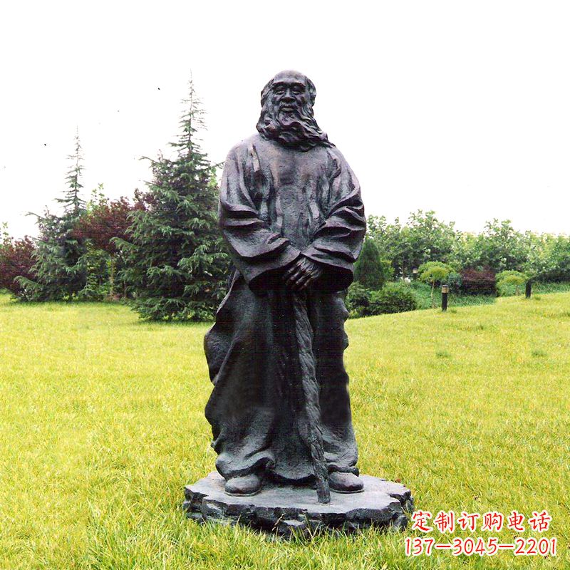 合肥张大千铜雕像-公园近代名人著名人物雕塑