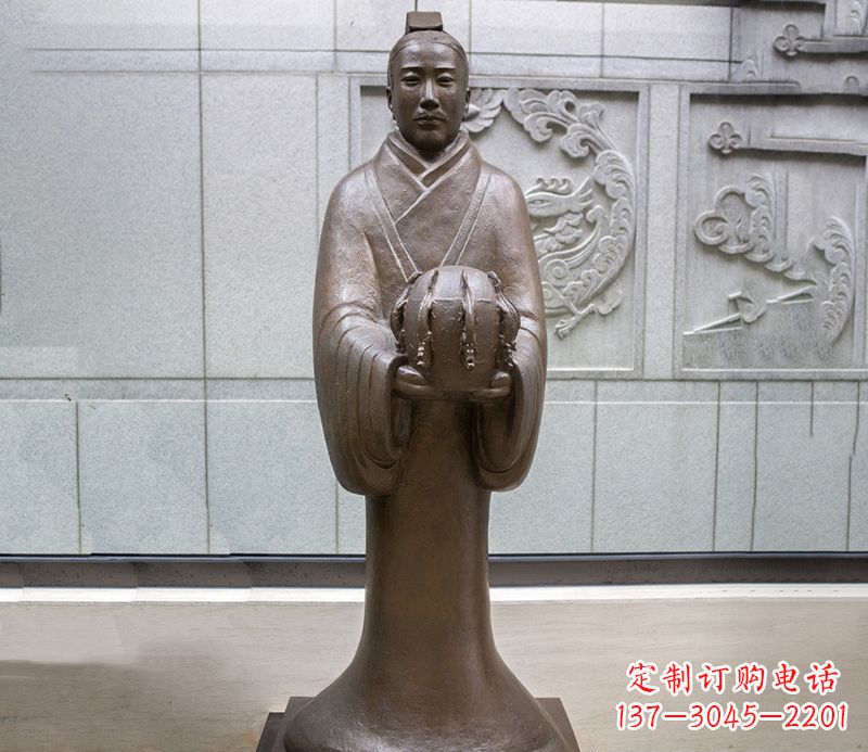 合肥张衡科学家 人物铜雕