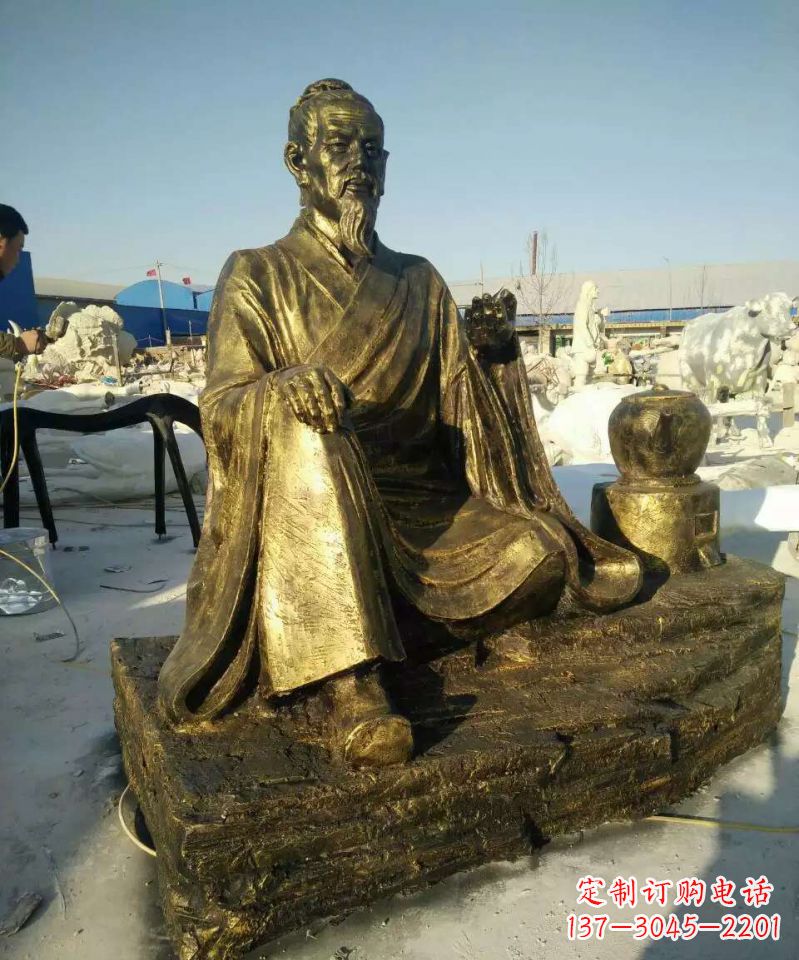 合肥张仲景人物铜雕