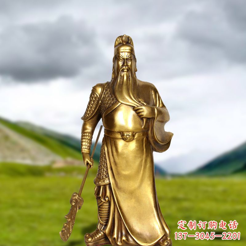 合肥招财关公铜雕像