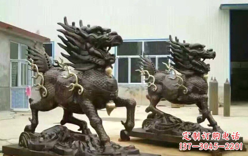 合肥招财进宝铜麒麟