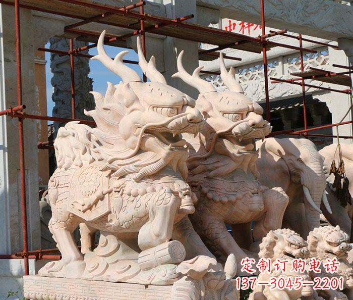 合肥招财瑞兽麒麟石雕