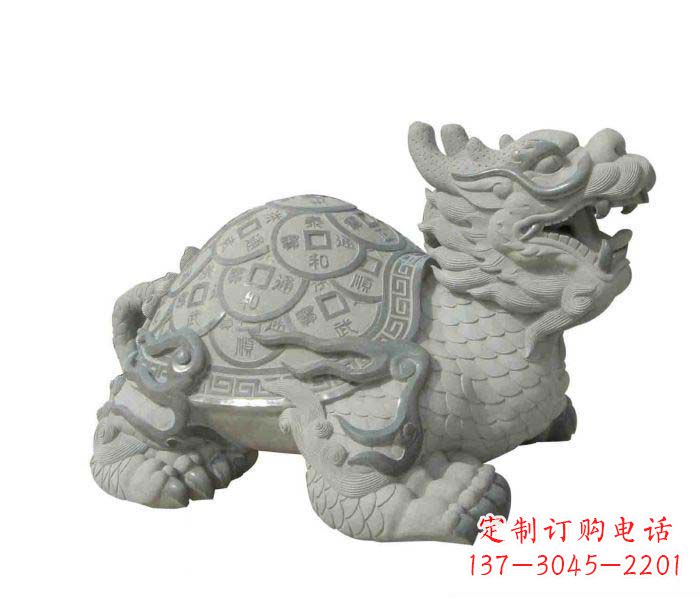 合肥招财神兽大理石龙龟石雕