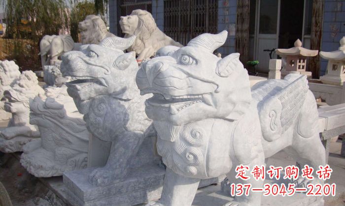 合肥招财神兽大理石貔貅石雕