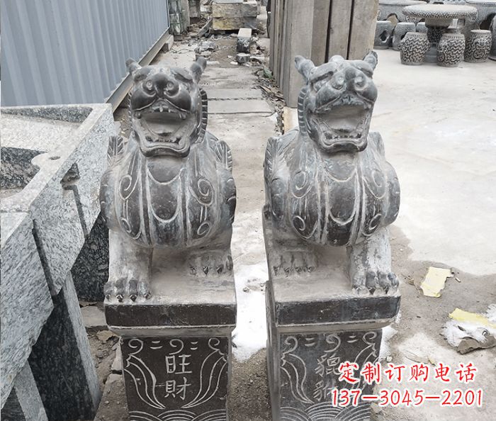合肥招财神兽貔貅石雕 (2)